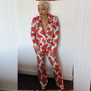 Floral embroidered Pant suit
